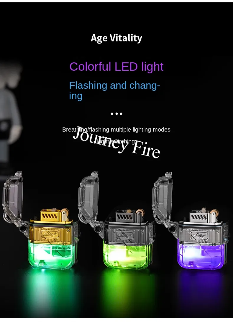 Waterproof And Windproof Transparent Kerosene Lighter Publix Rx Refill