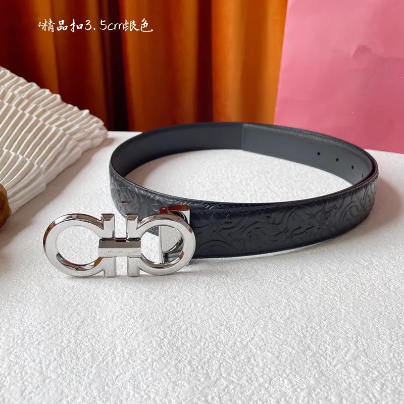 DHgate.com:Genuine Leather Belt with Silver Buckle for Men