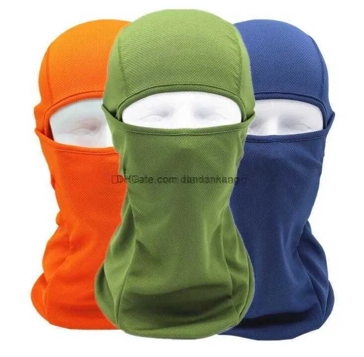 estate calda traspirante cs maschera integrale casco da motociclista copri bocca ciclismo all'aperto equitazione sci occhio aperto copricapo protettivo protezione solare