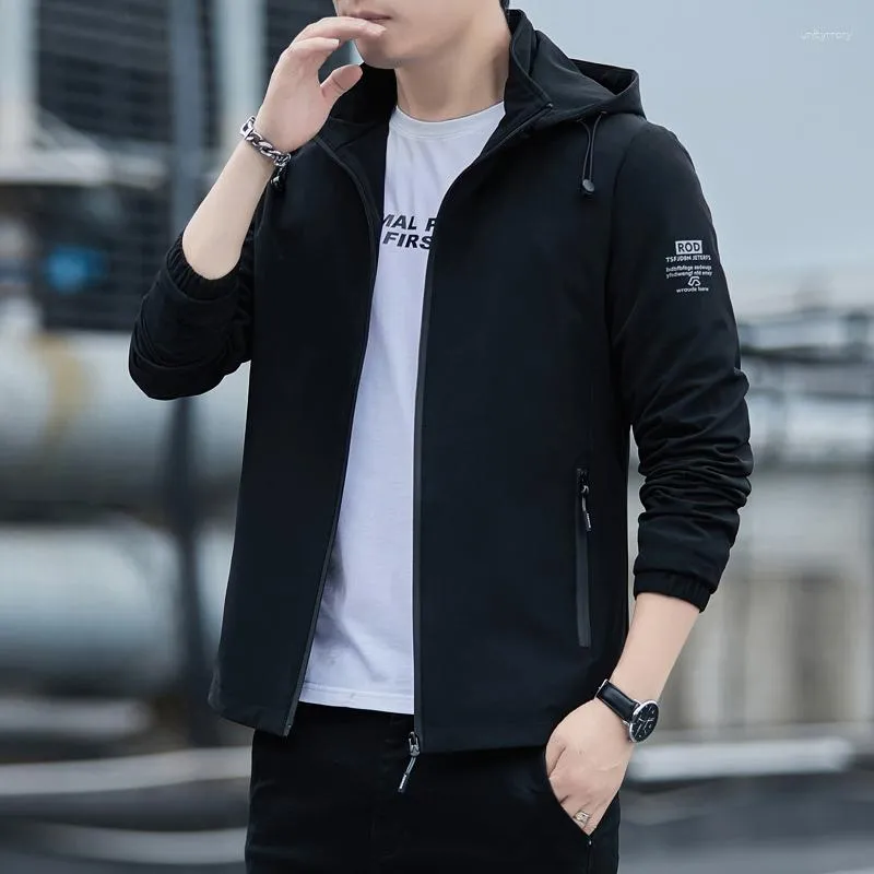 Thin shop black windbreaker