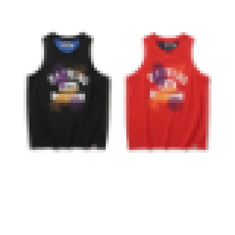 a Bathing A APE Heren casual sport ademend mesh mouwloos vest met letterprint