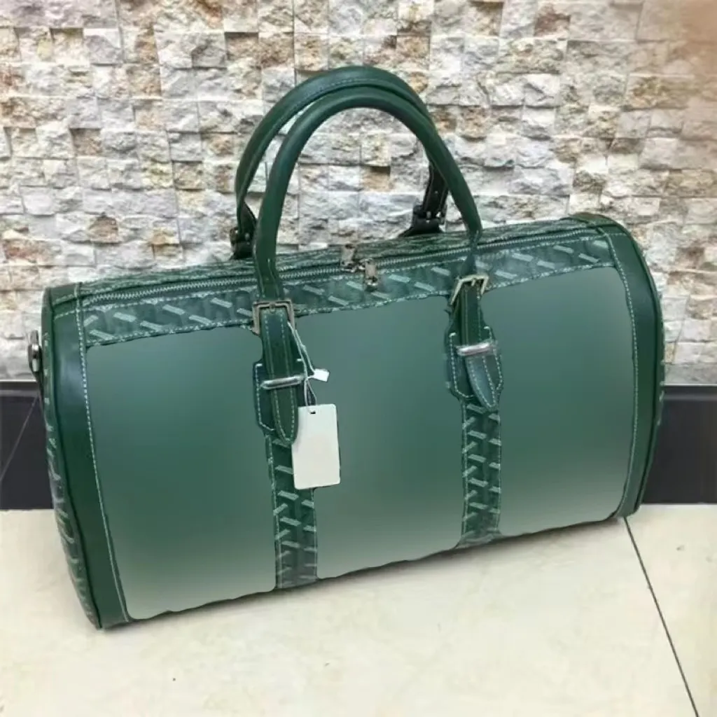 Borsone da viaggio di grande capacità di alta qualità borsa verde borsa da viaggio di lusso borsa da lettera in nylon di grande capacità borsa da viaggio per bagagli da esterno morbida a lettera singola