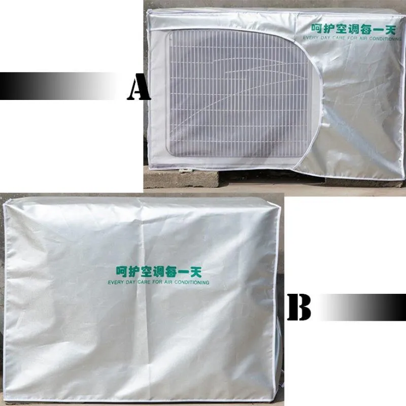 Cushion Outdoor Air Conditioner Dust Cover Sier Waterproof Outer Polyester Antisnow Antidust Cleaning Rainproof Cover