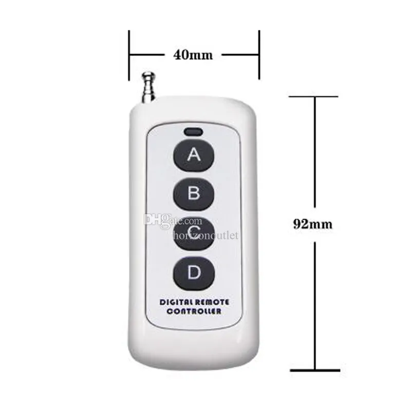 thumbnail interactive-video image 1 of 2/4 Button RF Remote Control For Garage Gate Door Opener - Wireless Transmitter 315MHz Or 433MHz 1 of 2