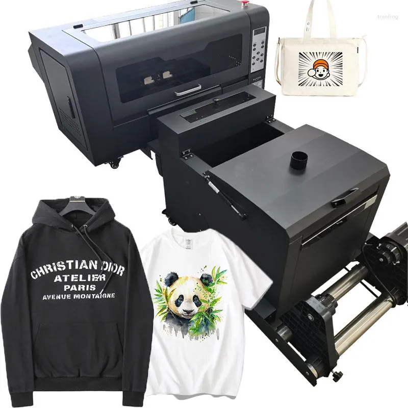 Dtf Inkt T-shirt Stof Textiel Xp600 Printkop Met Shaker Oven Printer 30 Cm Huisdier Film Drukmachine