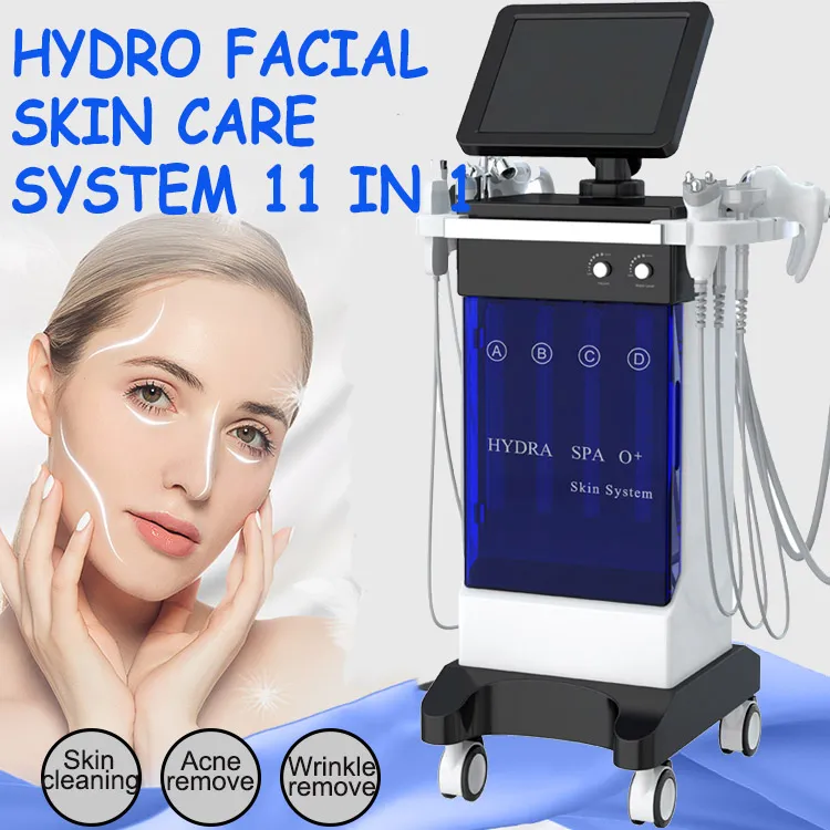 11 IN 1 Oxygen Facial Machine Hydro Microdermabrasion Skin Care Rejuvenation Spa use Wrinkle Removal bio Treatment Hydra Deeply clean Machine