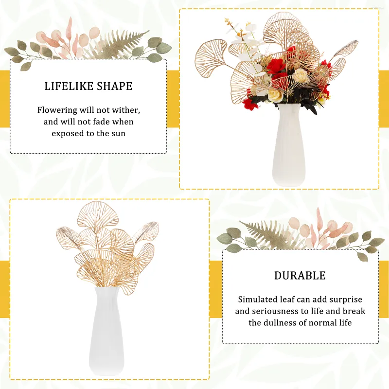 Gold Holly Fruit Metal Flower Decor Set Of 4 For Birthday Parties And  Events From Tingfagdao, $6.67