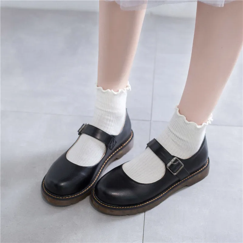 Wholesale Japanese Lolita Sneakers For Women Sweet Black Cosplay Mary Jane Shoes Cute And Kawaii Design Perfect For Parties And Everyday Wear Style 230721 At Only 17.79 DHgate.Com