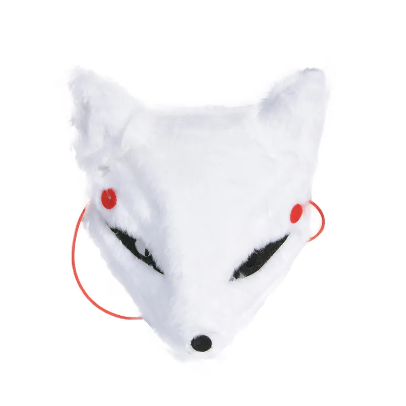 PateTyzoom Kitsune Fox Masks Half Face: Furry Mask