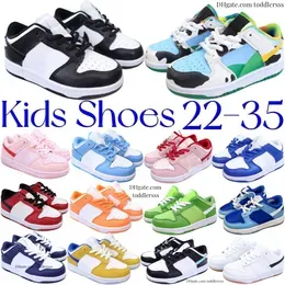 kids shoes baby low sneakers designer black white panda kid youth trainers toddler infants shoe White Chunky Boys Girls Athletic Outdoor Sneaker