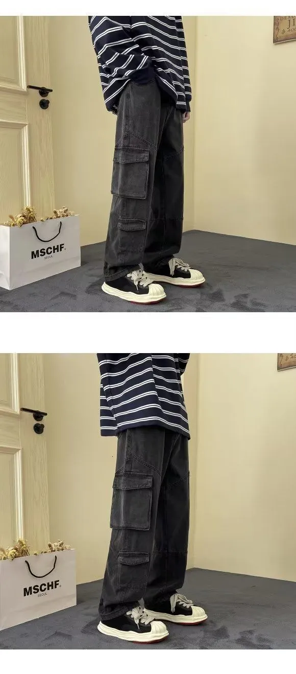 Y2k - Pantalones Deportivos De Pierna Ancha Estilo Paracaídas, Estilo Cargo, Vintage, De Gran
