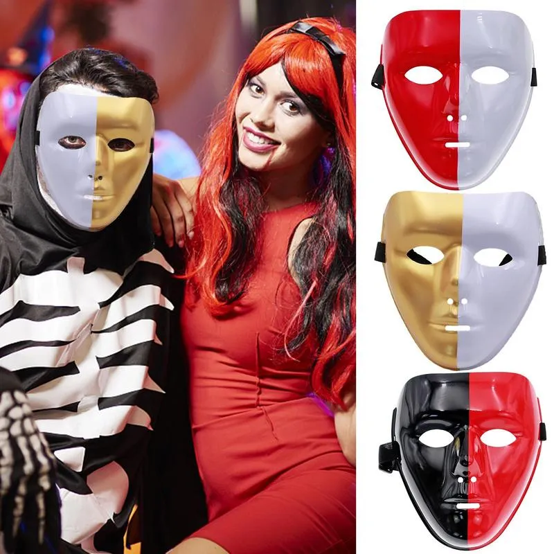 Scary Halloween Face Mask Hip Hop Face Cover DIY Full Face Masked Dancer Cover Creepy Halloween Face Mask voor kostuumfeesten