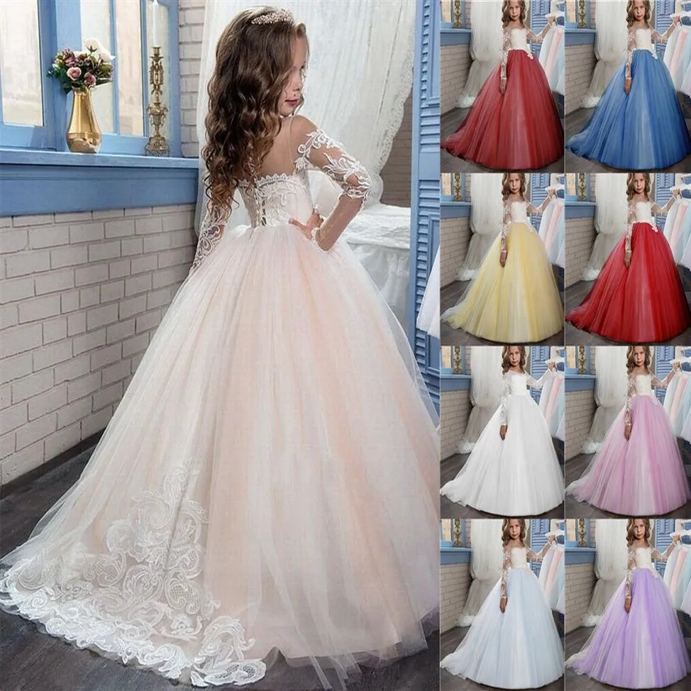 Glitz Pageant Dresses for Little Girls Vestido De Daminha Infantil One Shoulder Flower Girl Dresses Ball Gown226u