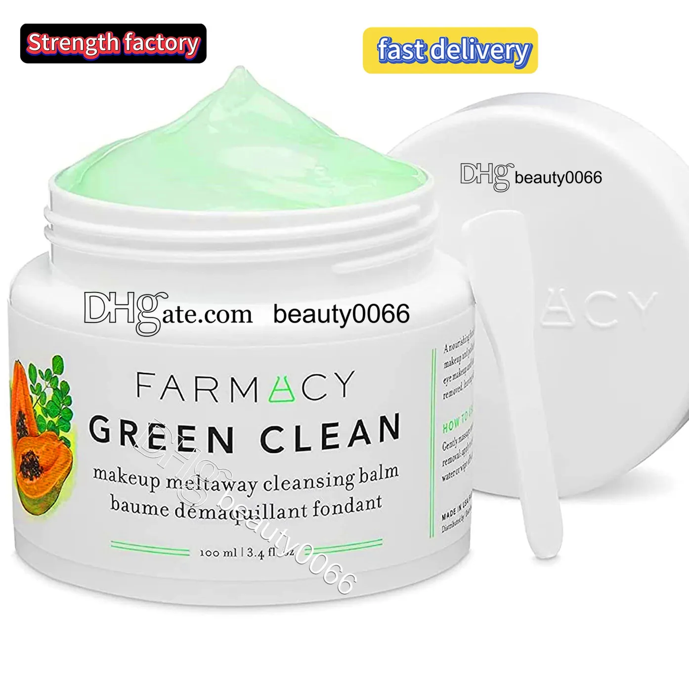 Farmacy Natural Makeup Remover Groene schone make -up smeltaway reiniging balsem cosmetische boerderij 100 ml make -up remover