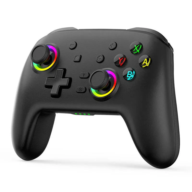 Manette de jeu sans fil BT multiplateforme pour contrôleur de console de commutation avec manette à six axes pour jeux de téléphone PS4 PC Android iOS