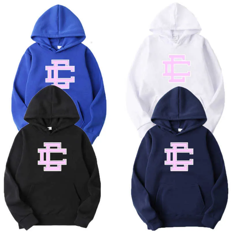 Designer Ee Hoodie Mode Double e Motif Hoodies Hommes Femmes Lâche Streetwear Vêtements Amoureux Rue Survêtement Pull Sweats À Capuche Tops U0nv