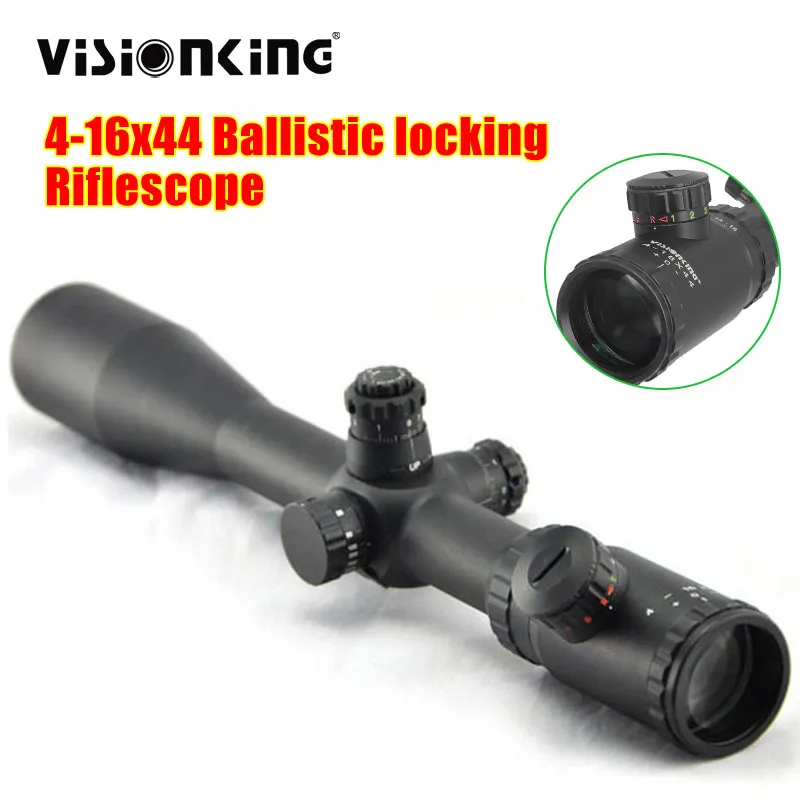 Visionking 4-16x44 Tactical Riflescope Mira Óptica Verde Vermelho Iluminado Mira Mira Mira Rifle Mira Mira Mira Mira Luneta