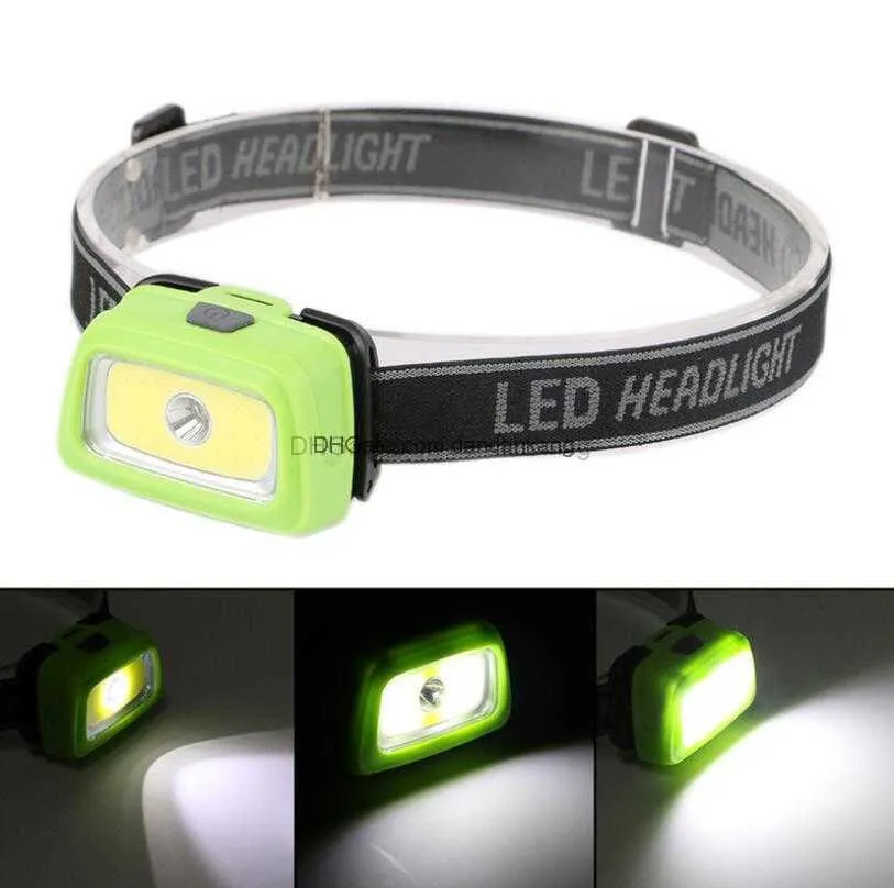 Mini LED +COB -strålkastare 3Modes utomhuscykel vandring camping nödljus 500 lm sporthuvud ficklampor lampor grossist