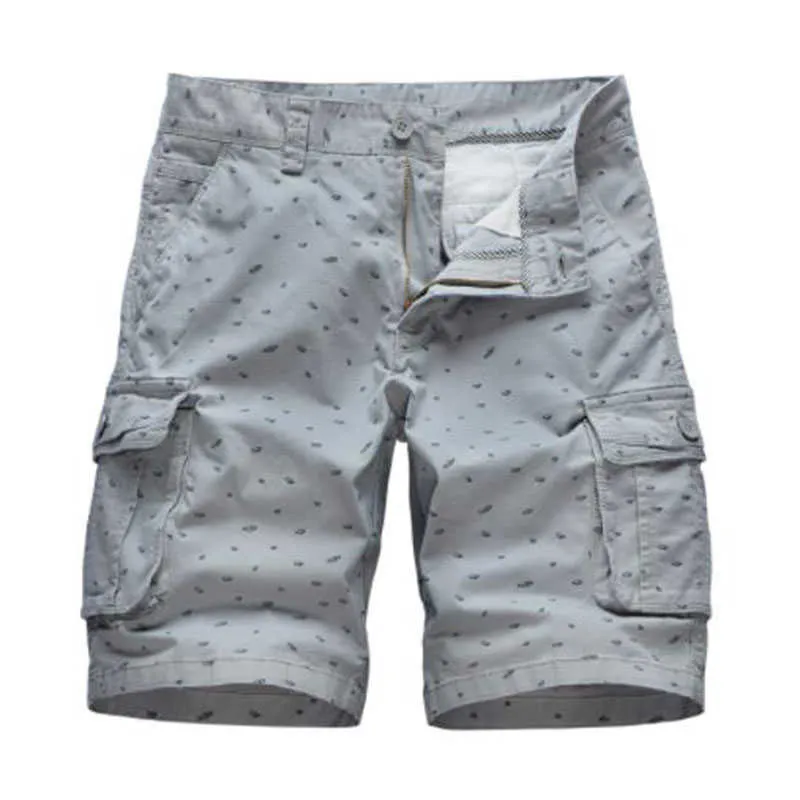 2022 Summer New Mens Cargo Shorts Baggy Multi Pocket Tactical Military Bermuda Masculina Men Cotton Casual Loose Shorts