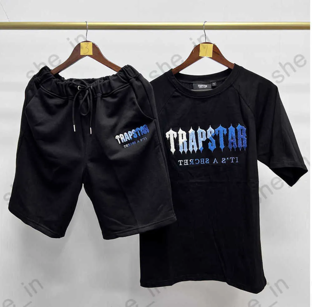 T koszule męskie mody krótkie dresy swobodne szorty dres dressUt Trapstar Women Ręcznik Sweatsuits Stylowe zestawy męskie