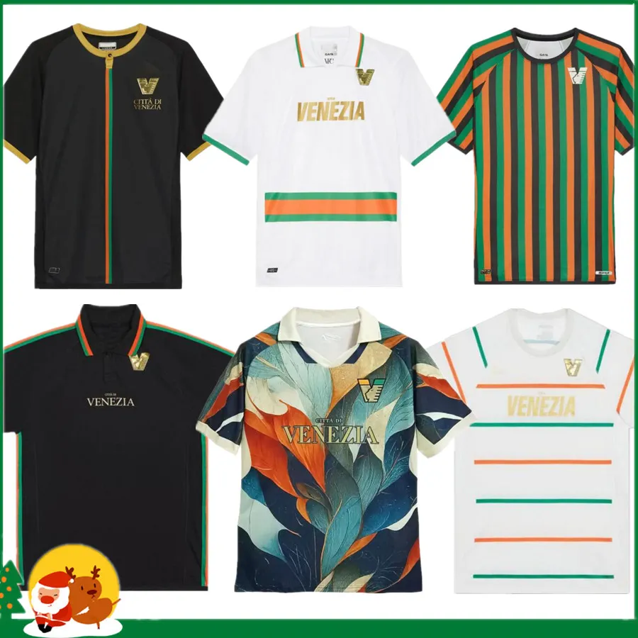 23 24 Venezia FC Soccer Jerseys local Negro Visitante Blanco Tercero Azul 4to Rojo ARAMU FORTE Venecia 2023 2023 BUSIO Camisetas de fútbol Adukt Hombres Uniformes camiseta