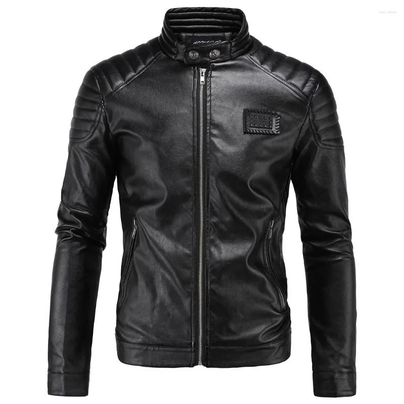 Kurtki męskie 2023 kurtka kurtka jacket skórzana marka odzieży zewnętrznej płaszcz Jaqueta de couro masculina mens jacke