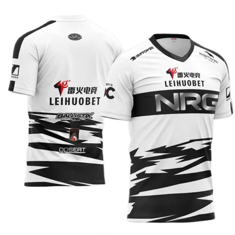 Erkek Tişörtleri Yaz Yeni Stil CSGO NRG E-Sports Oyuncu Jersey Özelleştirme Leihuobet Fan Oyunu T-Shirt NRG Büyük boy Kısa Kollu