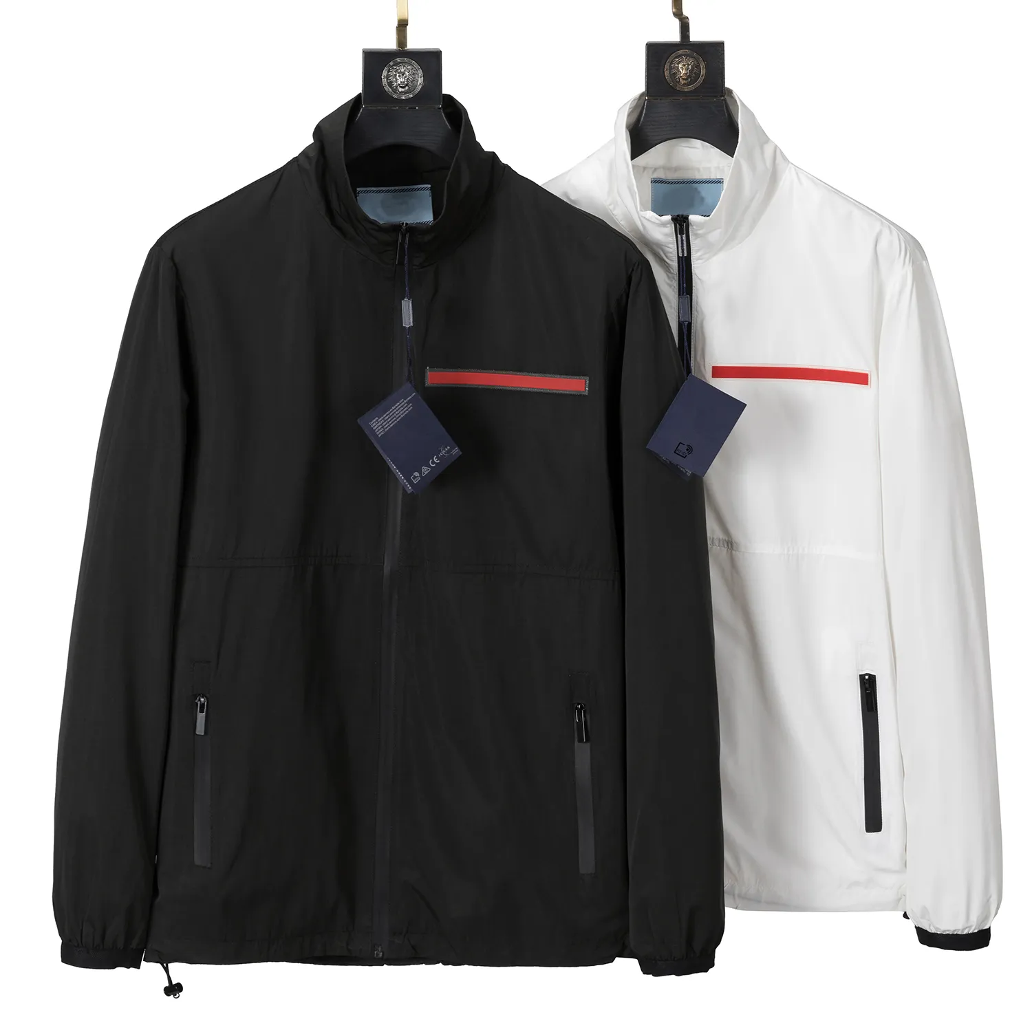Designer Herrenjacke Frühling Herbst Outwear Windbrecher Reißverschluss Kleidung Jacken Mantel Außen Sportgröße M-3xl Herrenkleidung