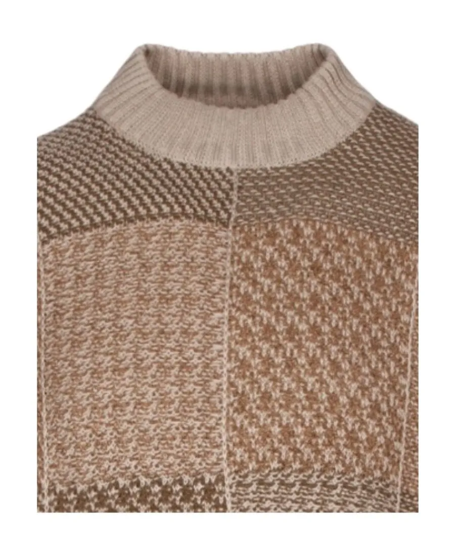 Designer Mens Sweaters Loro Piano Men Spring Plaid Wol Lange Mouw Leisure Sweater -pullover