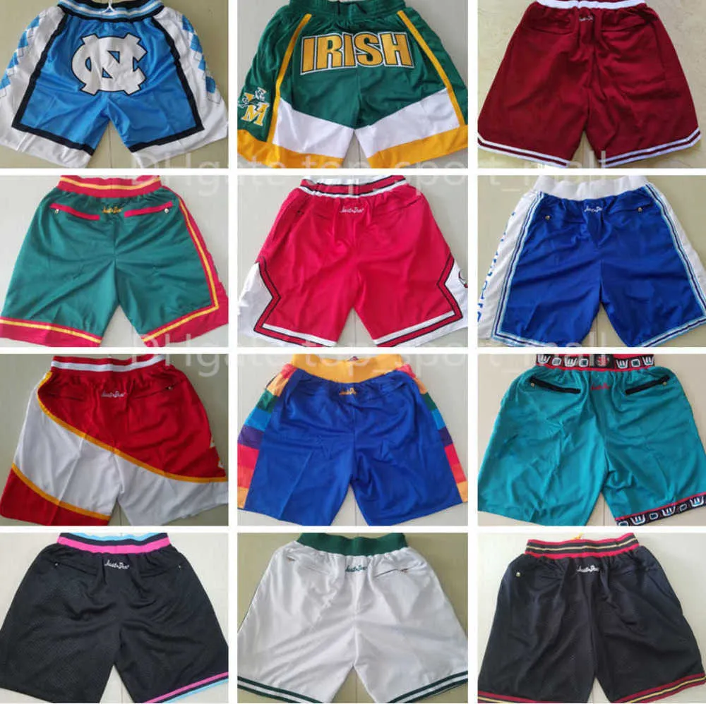 Herren-Team-Basketball-Shorts, nur kurz Don, mit Taschenreißverschluss, Hip-Pop-Sportbekleidung, Hose, Jogginghose, Blau, Weiß, Schwarz, Rot, Lila, Naht, gutes Gezeitenfluss-Design, 547ess