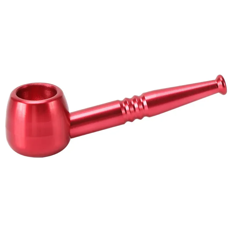 Metal Dry Herb Smoking Pipes with Large Bowls Slides Detachable Pocket Portable Aluminium Hand Pipe Smoke Puff Cigar Device Tool