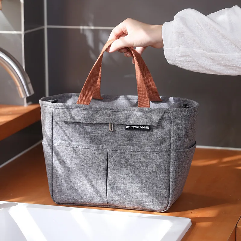 Sac à lunch isotherme personnalisé avec nom et pochette portable Retour