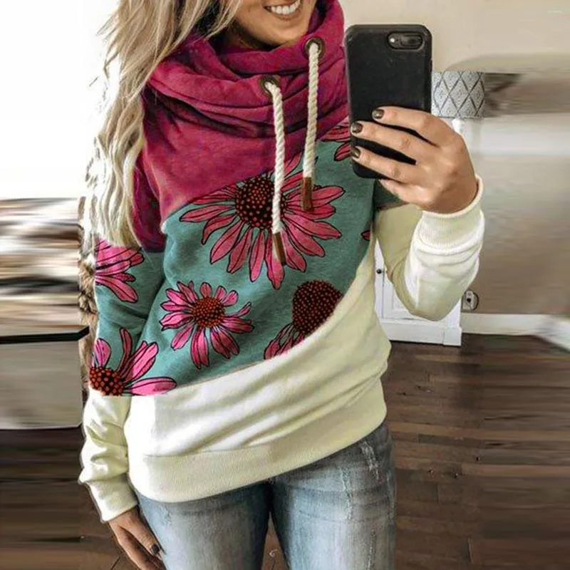Sweats à capuche pour femmes Long Star 3D Sleeve Sweatshirts Tops imprimés Pullvoer Print Blouse Casual Clothe