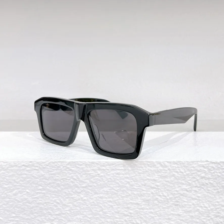 1213 Siyah/Gri Dikdörtgen Güneş Gözlüğü Erkekler için Sunnies Gafas de Sol Tasarımcı Güneş Gözlüğü Occhiali da Sole UV400 Koruma Gözlük