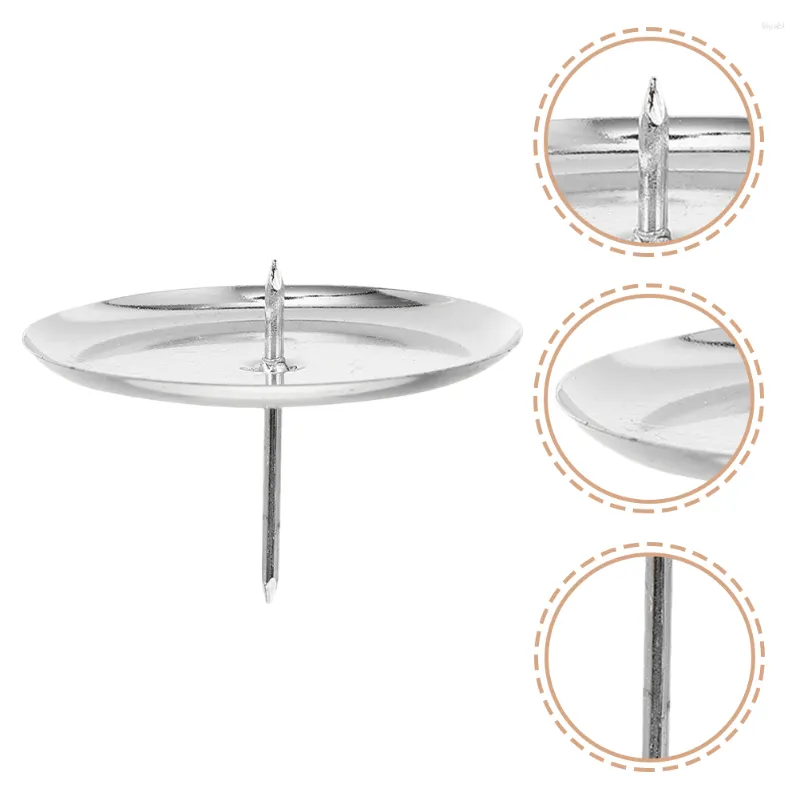 Portavelas 20 piezas Base soporte para lámpara de mantequilla mesa de comedor decoración taza habitación hierro Metal té luz centro de mesa cena fiesta corona