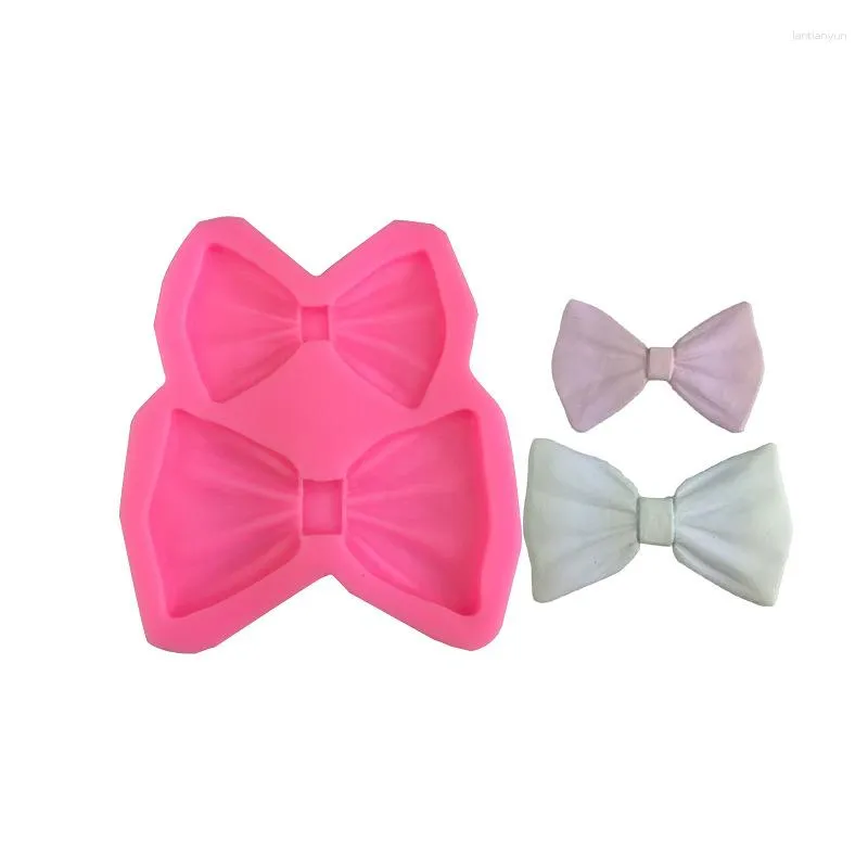 Baking Moulds Bow Tie Decoration Silica Gel Mold Chocolate Turn Sugar Drop Plaster DIY Soap