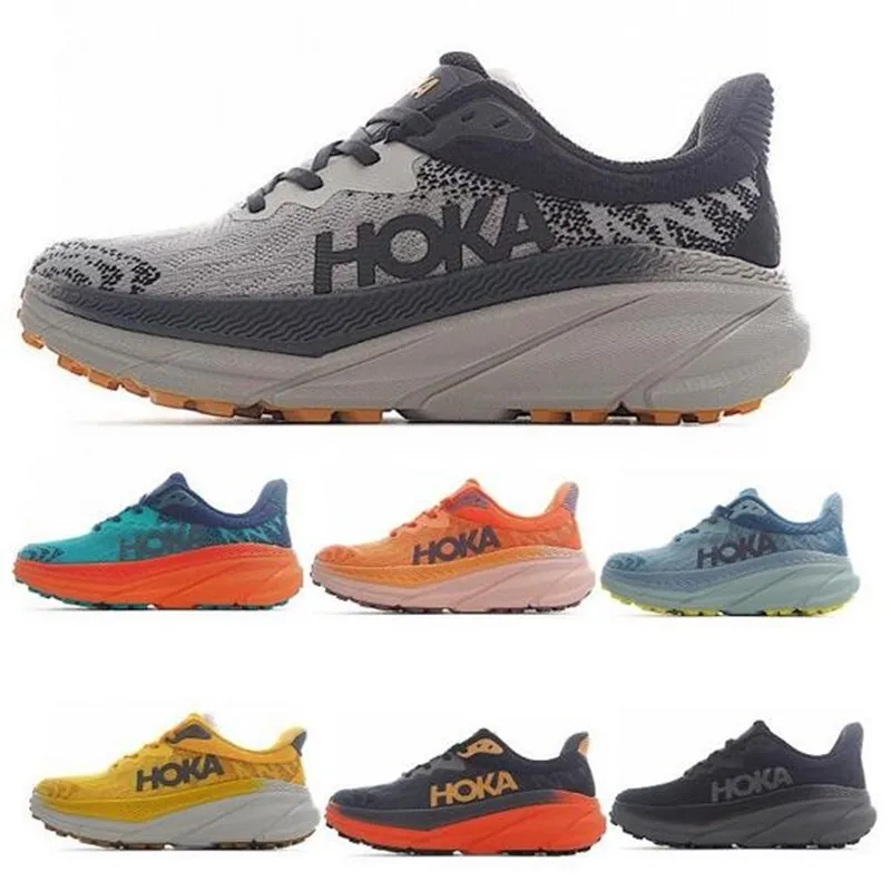 Challenger Hoka Atr 7 Chaussures de course Hommes Femmes Hokas Clifton 9 White One Women Designer Sneakers Trail Castlerock Randonnée Chaussure Athletic Mens Trainers Sports Outdoor