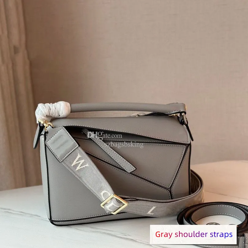 Top Designer Bag Womens Single Shoulder Crossbody Handbag New High End Genuine Leather Patchwork Pillow Tote Luxury Embroidery Wide Back Strap Geometry Bags From 89 53 DHgate