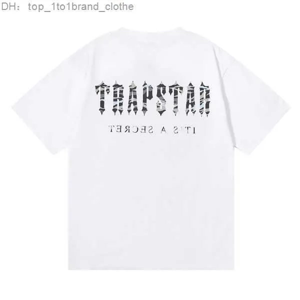 Trapstar Designers Mens T Shirt Summer Loose Tees Mash Mase Casual Luxurys Ubranie Street Kobiety Kobiety Kobiety Rozmiar S-XXL 12 Trapstar Zr5Q