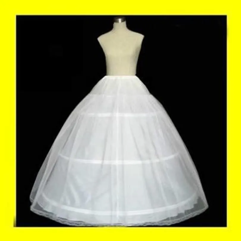 Jupon de mariée vente blanc trois cerceaux de haute qualité en Stock robe de bal mode os nouveauté220D