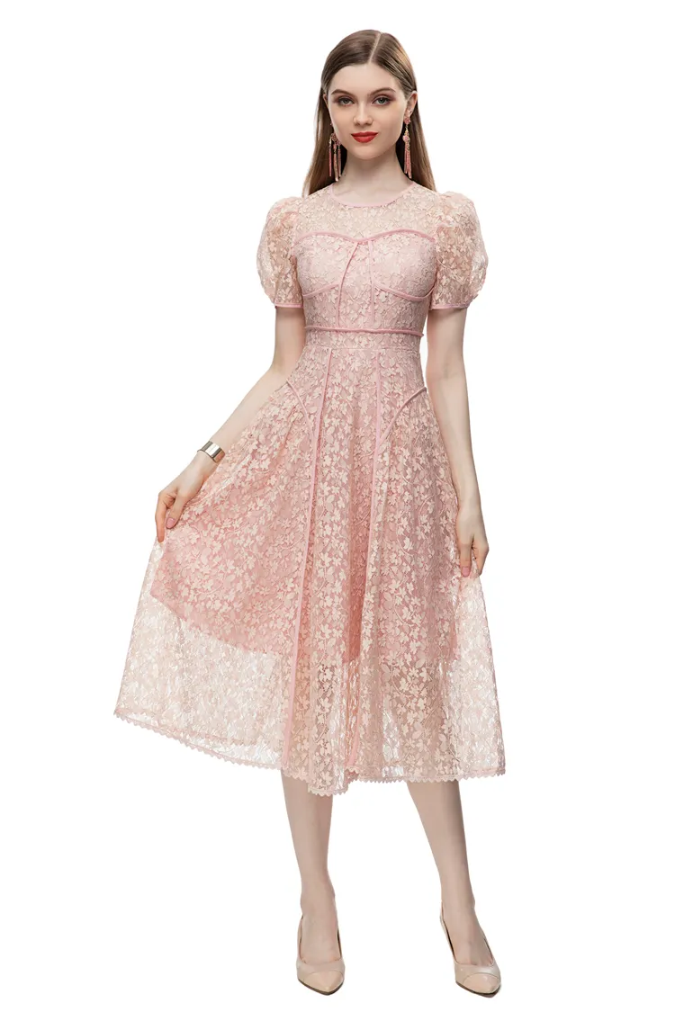 Women's Runway Dresses O Neck Short Sleeves Piping Lace High Street Fashion Designer Vestidos from Dhgate Runway Dresses - price 62.88 Women's Runway Dresses O Neck Short Sleeves Piping Lace High Street Fashion Designer Vestidos from Dhgate Runway Dresses - price 62.88