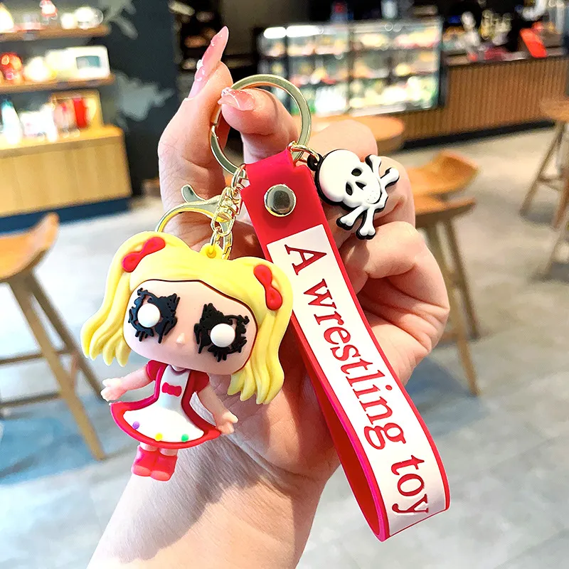 Wholesale Cartoon Wrestling Keychain Creative Bag Accessory And