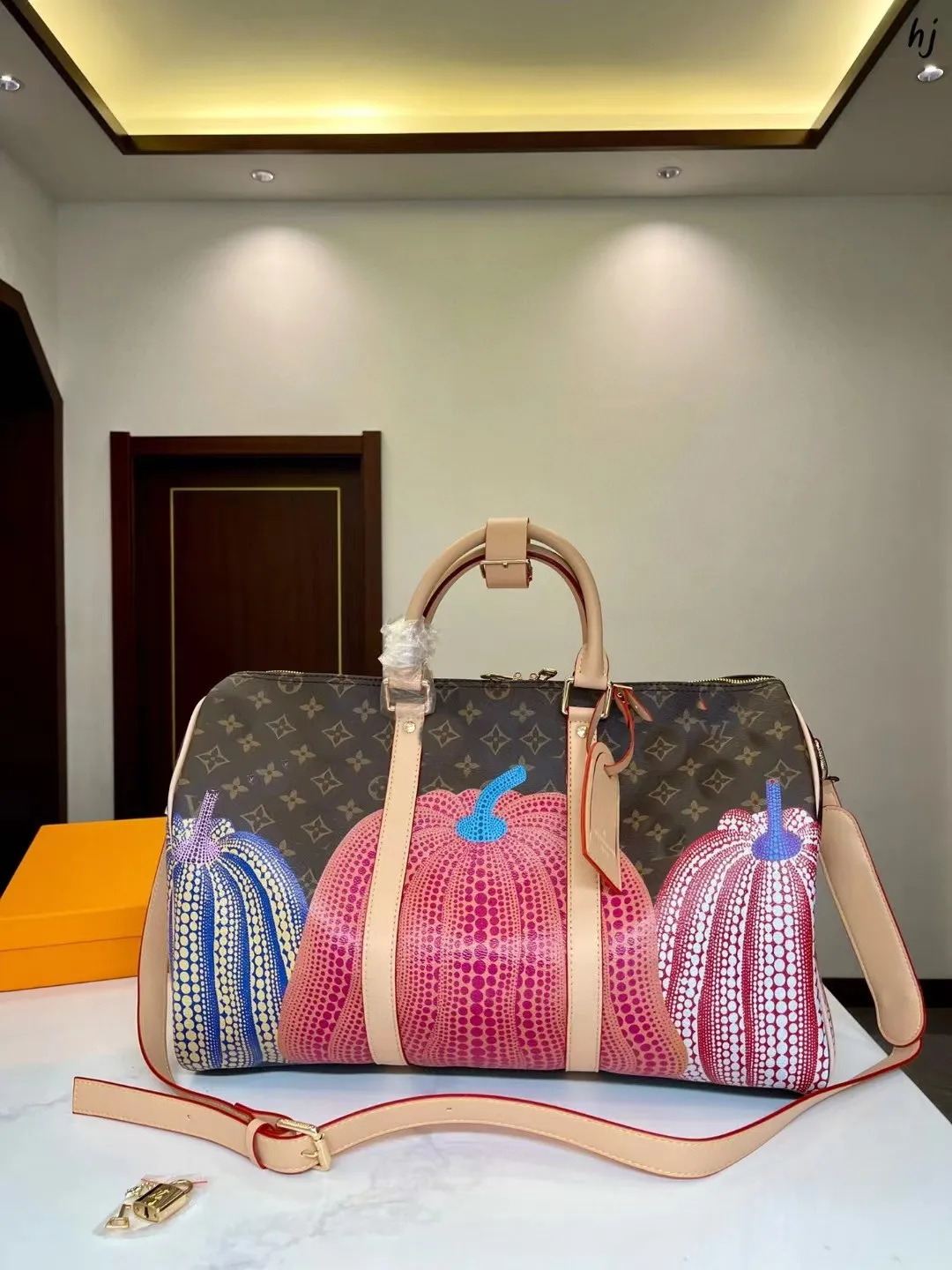 Duffle męskie Keepall Travel Luxury Baggage Skórzowa torebka duża pojemność przenoszenie 45 cm