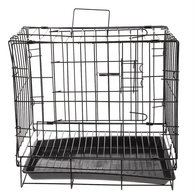 Kennels pennor 1 set folding dog kennel järntråd husdjur lådan praktiska skydd leveranser348w