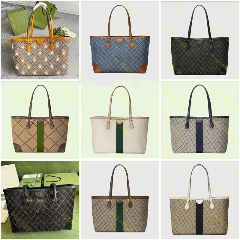 10A Top-Qualität Ophidia Damen One-Shoulder-Umhängetasche Designer-Handtasche Gewebtes Canvas-Leder Luxus-Designer-Doppel-Vintage-Medium-Einkaufstaschen Tote GG-Brieftasche