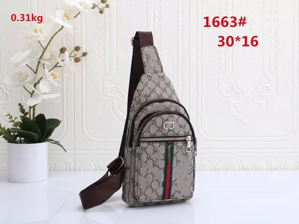 Leather Male Chest Mens Crossbody Bag Men Single Shoulder Strap