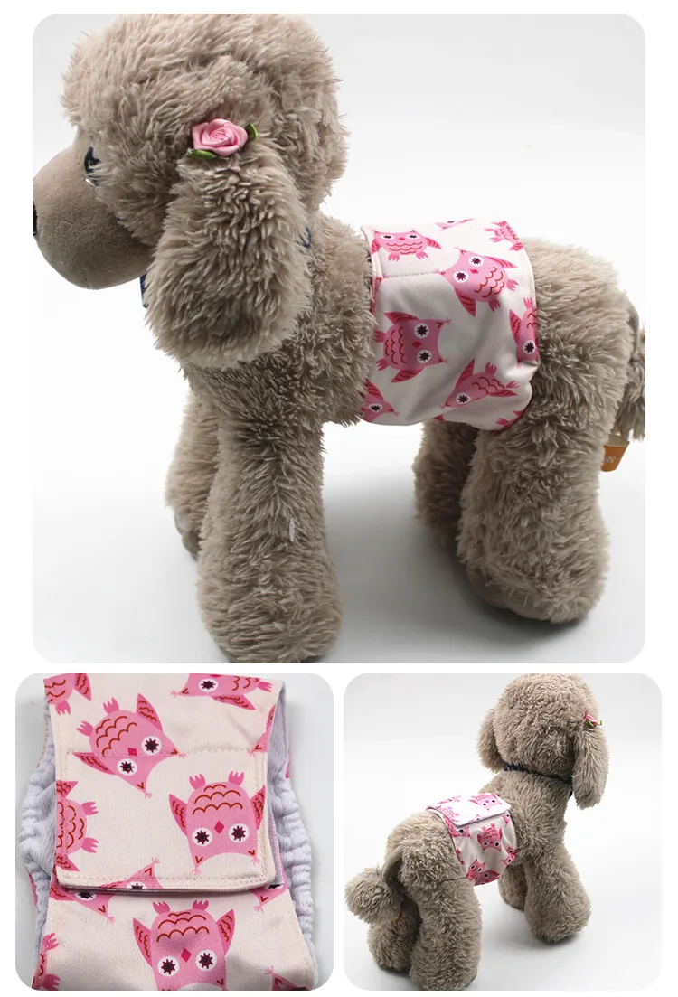High Absorbing Washable Male Dog Diapers With Reusable Wrap Belly Bands
