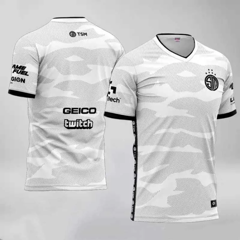 Camisetas masculinas LOL TEM Camisetas Tops masculinos Camisas de manga curta Fãs de jogos ID personalizada Alta qualidade Confortável respirável Esports