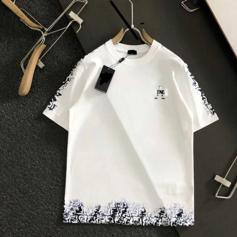Summer Shirt Thirt Mens Mens Polo Shirt FF Jacquard Designer T koszule bawełniane bluzy mężczyźni kobiety za okrągłe szyję koszulka pullover