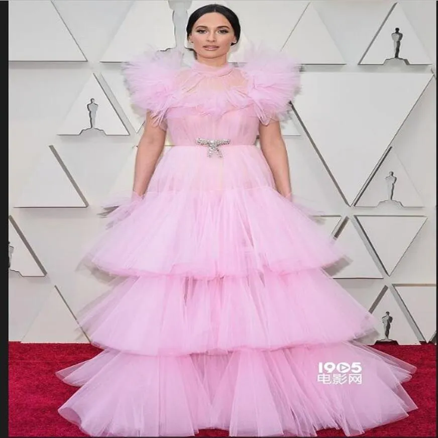 2019 Oscar Film Arabe Robes Tapis Rouge Robes De Célébrités Robe De Bal Longue Une Ligne Élégante Soirée Robes De Soirée Pas Cher Shippi249z